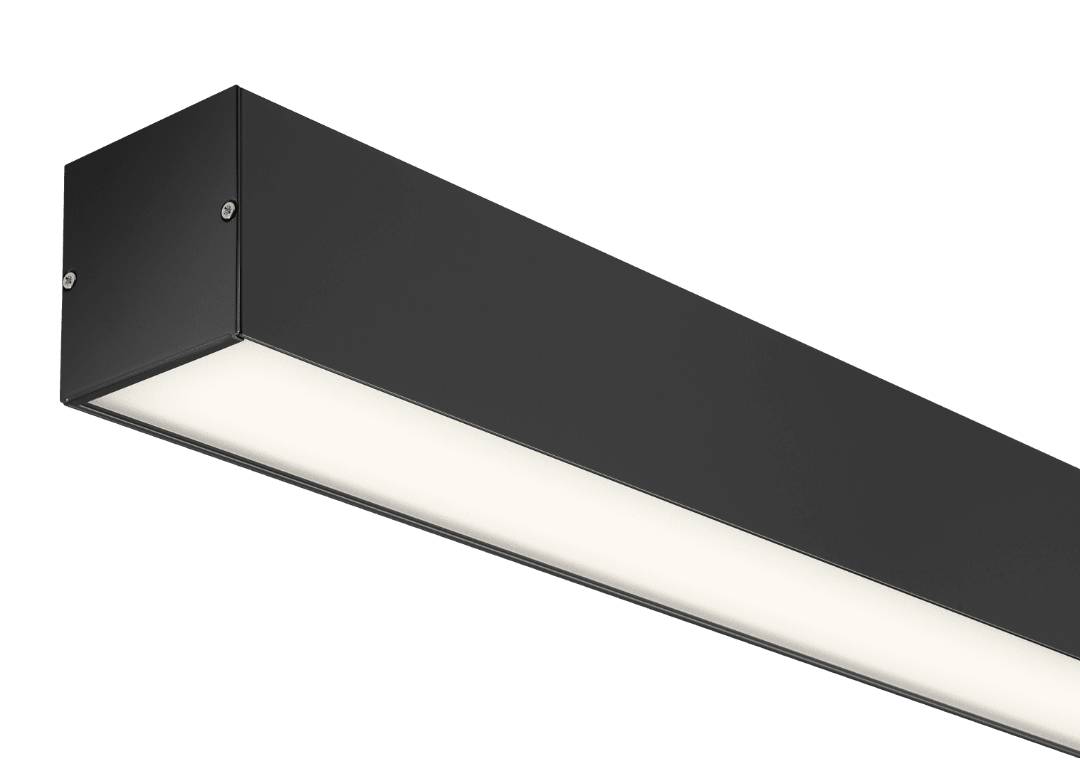 SurfaceMounted Lin 80x80 End Black On 1